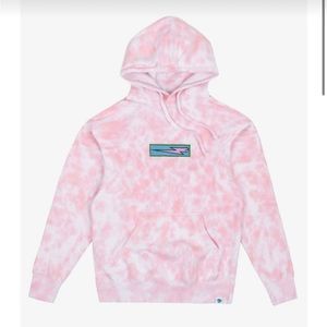 Pink Mr Beast tie dye hoodie Youth large